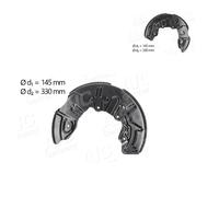 2X AIC Ankerblech Spritzblech Bremsscheibe Davanti Per Audi A4 8EC B7 8E2 B6