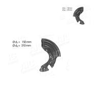 2X AIC Ankerblech Spritzblech Bremsscheibe Davanti Per VW Passat Variant 3B6 3B3