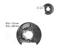 2X AIC ANKERBLECH SPRITZBLECH BREMSSCHEIBE Dietro Per BMW 3ER COMPACT E36 E30