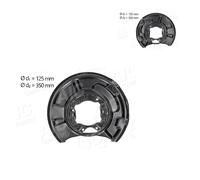 2X AIC Ankerblech Spritzblech Bremsscheibe Dietro Per Mercedes E-Klasse W211