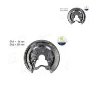 2X AIC Ankerblech Spritzblech Bremsscheibe Dietro Per VW Golf V 1K1 1T1 1T2