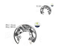 2X AIC Ankerblech Spritzblech Disco Freno Posteriore Per Audi A4 Avant 8K5 B8