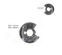 2X AIC Ankerblech Spritzblech Disco Freno Posteriore Per BMW 3er Compact E46 E83