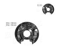 2X AIC Ankerblech Spritzblech Disco Freno Posteriore Per Mercedes C-Class W203