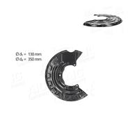 2x AIC Piastra di Ancoraggio Lamiera Paraspruzzi Disco Freno Ant. per VW Passat