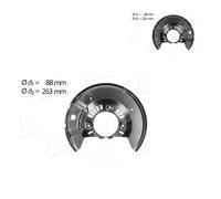 2x AIC Piastra di Ancoraggio Lamiera Paraspruzzi Disco Frontale per Toyota