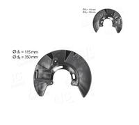 2x AIC Piastra di Ancoraggio Lamiera Paraspruzzi Disco Frontale per VW Vans Bus