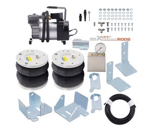 2x Air Suspension Bag Kit + 12V Air Compressor for Ford Transit 2001-