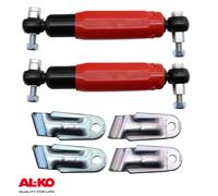 2x Al-Ko Ottagonale Ammortizzatori Ruota Rosso 2000/3500kg Incl. Supporto Per