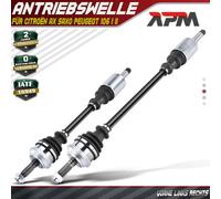2x Albero Motore Anteriore Sinistra Destra Con Anello ABS per Citroën Ax Za