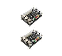 2X Alimentatore ATX 24 Pin Scheda Breakout Modulo di Alimentazione Connettore Adattatore Manopola di Tensione Regolabile 6 Porte USB 2.0