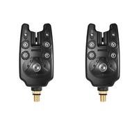 2X Allarme di abboccata for la pesca alla carpa con controllo della sensibilità del volume Indicatore LED Allarme elettronico for la pesca