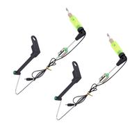 2X Allarme per abboccata alla carpa da pesca con gancio oscillante Indicatore illuminato a LED Strumenti per la pesca durevoli Strumento n. 2
