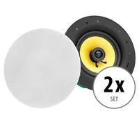 2x Altoparlante ad Incasso 8'' 320W Cassa Diffusore High-End a 2 Vie Montaggio