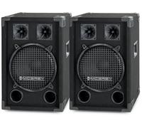 2x Altoparlanti Casse Box Subwoofer DJ PA 2 vie 10" 25cm HiFi Party 800W Set