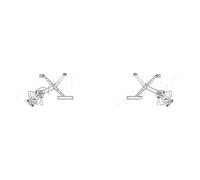 2x Alzacristalli TOPRAN Davanti S+D per MERCEDES-BENZ 124 S124, 124 W124