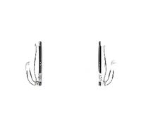2x Alzacristalli TOPRAN Retro S+D per BMW 5 E39, E39