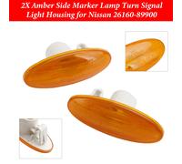 2X Amber Side Marker Lamp Turn Signal Light Housing per Nissan 26160-89900 S1 Y0