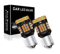 2X Ambra 1156 BAU15S PY21W 45SMD LED Lampadina LED Indicatore di Direzione di Sostituzione Della Lampadina per Indicatore di direzione anteriore o posteriore per auto