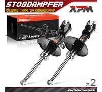 2x Ammortizzatore a Gas Frontale Con Stabilizzatrice per Renault Twingo I C06