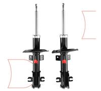 2x Ammortizzatori Gas Anteriore Sinistra Destra per Fiat Multipla 186 1.6 1.9