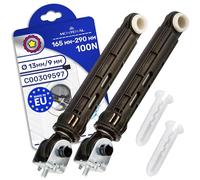 2x Ammortizzatori Lavatrice 100N Ø 13 mm / 9 mm C00309597 per Merloni