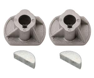 2x Ancora Lama + 2x Albero Scanalat. per Mountfield 827H 2T0065483/M13 (2013) Ra