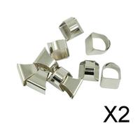 2X Anello in ottone regolabile da 10 pezzi. Basi per realizzare gioielli in
