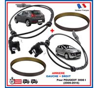 2X Anello Obiettivo Sensore ABS Mozzo Disco Ruota Posteriore per Peugeot 3008