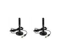 2X Antenna Digitale HD Freeview Antenna HDTV con Coassiale da 300 cm, Impermeabile per Esterni per Trasmissioni DVB-T DVB-T2 e DAB