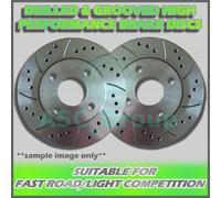2x Anteriore Forati E Scanalata 282mm 5 Lobo Ventilato Performance Dischi Freno