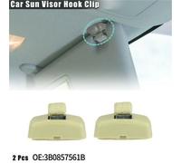 2X Anteriore Parasole Gancio Clip 3B0857561B Skoda Fabia 6Y Octavia 1Z Superb B5