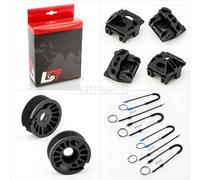 2x Anteriore Sinistro + Destro Alzacristallo Kit Riparazione per Peugeot 607