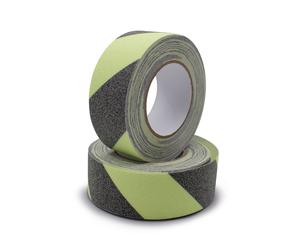 2x Anti-rutschband Luminoso Verde Ogni 5cm X 10m Autoadesivo Griptape Per Scale