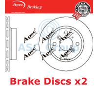2x Apec BRAKING 235mm Ventilato Ricambio Qualità OE Dischi Freno (Coppia) DSK277