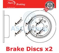 2x Apec BRAKING 239mm Solido Ricambio Qualità OE Dischi Freno (Coppia) DSK252