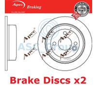 2x Apec BRAKING 259mm Solido Ricambio Qualità OE Dischi Freno (Coppia) DSK2849