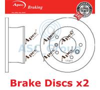 2x Apec BRAKING 272mm Solido Ricambio Qualità OE Dischi Freno (Coppia) DSK814