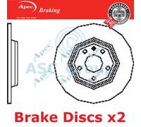 2x Apec BRAKING 300mm Solido Ricambio Qualità OE Dischi Freno (Coppia) DSK2540