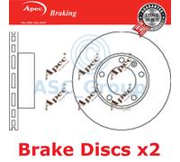2x Apec BRAKING 306mm Ventilato Ricambio Qualità OE Dischi Freno (Paio) DSK2092
