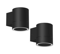 2x applique BIDO per esterni IP44 downlight nero opaco rotondo 1x GX53 max.