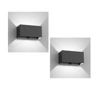 2x applique CUBEL sensore crepuscolare rilevatore di movimento per esterni IP65