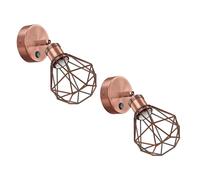 2x applique RETRA switch bronzo opaco rotondo 1x E27 max. 60W