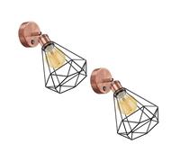 2x applique RETRA switch bronzo opaco rotondo 1x E27 max. 60W