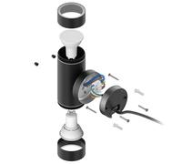 2x applique WEDO per esterni IP44 up/downlight nero opaco tondo 2x GU10 [EEK: E]