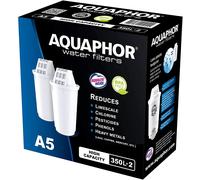 2X AQUAPHOR A5 Cartucce Filtranti, Tecnologia AQUALEN, Senza BPA, 350L