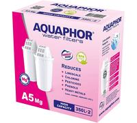 2x Aquaphor A5 Magnesio Wasserfilter- Cartuccia Filtro, Privo-Bpa, 350l Capacità