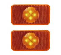 2x Arancione LED Laterali Luce Ambra Lampada per Volvo Fh Fm Fl Trucks 4 LED