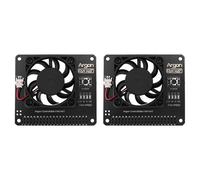 2X Argon Fan HAT per raffreddamento 4/3 con velocit? regolabile tramite software / 40mm Big Raspberry Pi4