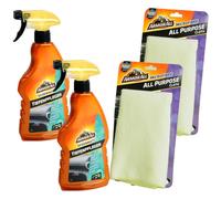 2x Armor All Tiefen-Pfleger 2x Panno Detergente Plastica Cura-Abitacolo Impianto